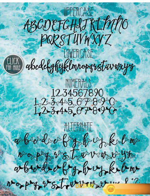 Fontbundles - Mermaid Tails a Handwritten Typeface 21600