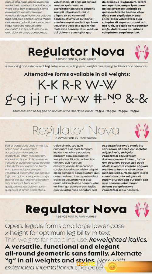 Regulator Nova Font Family