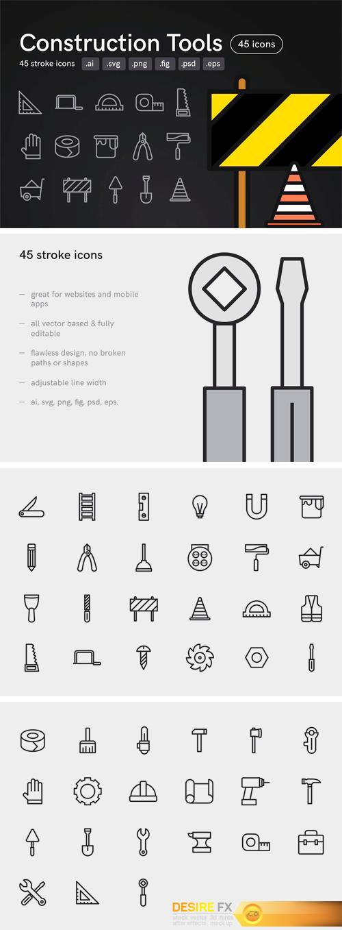 CM - Construction Tools Icons 2420597