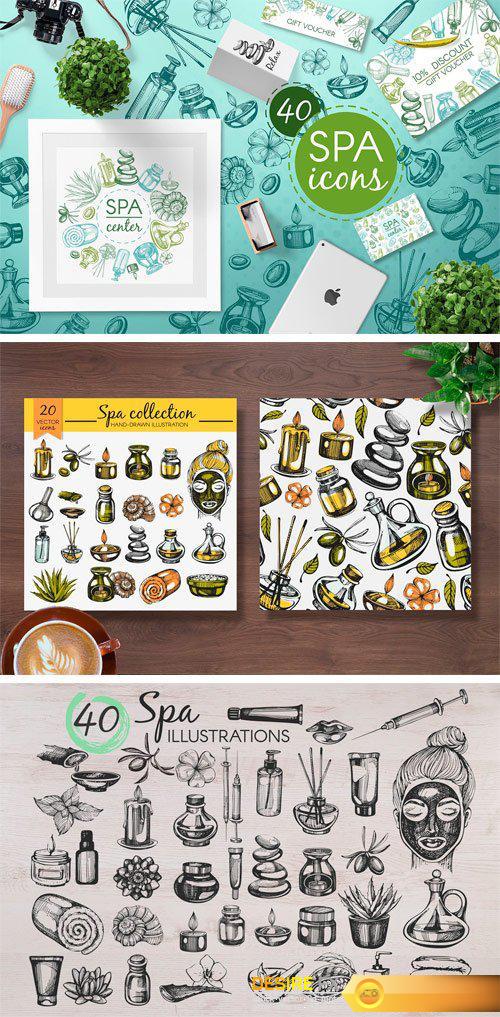 CM - Spa & Cosmetology - Hand Drawn Icons 2422466