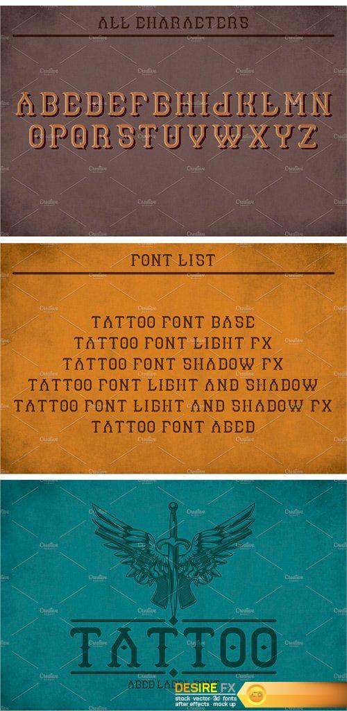 CM - Tattoo Modern Label Typeface 2392970