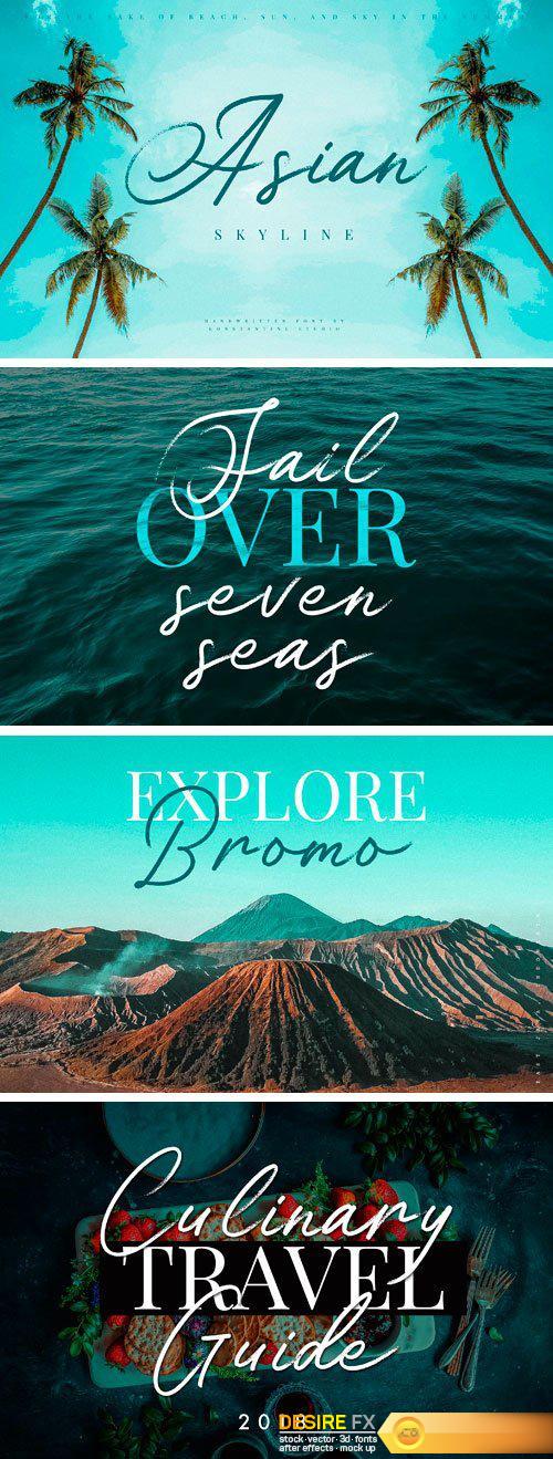 CM - Asian Skyline - Casual Summer Font 2297281