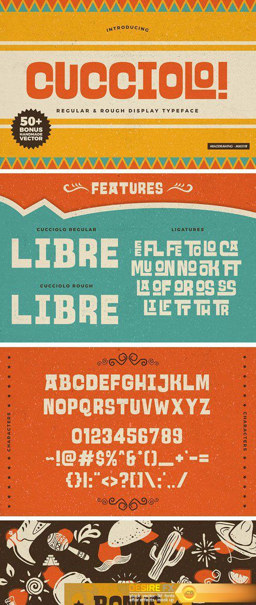 Fontbundles - Cucciolo Typeface + Extras 86800