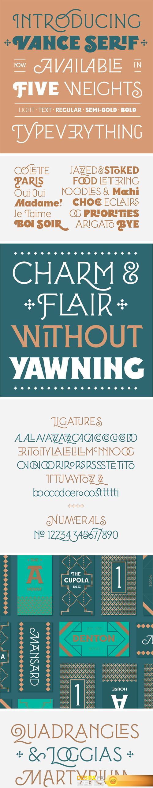 Vance Serif Font Family