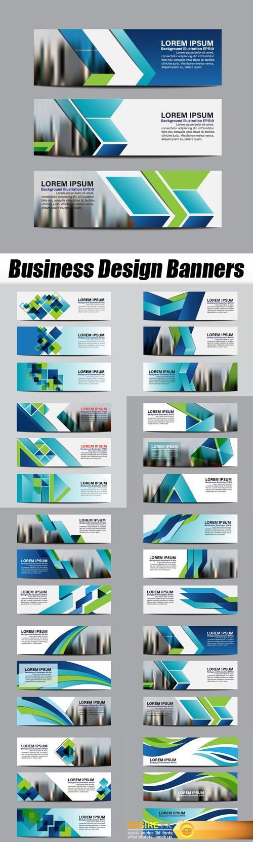 Business Design Banners - 10xEPS