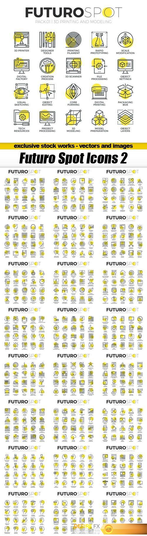 Futuro Spot Icons 2 - 25xEPS
