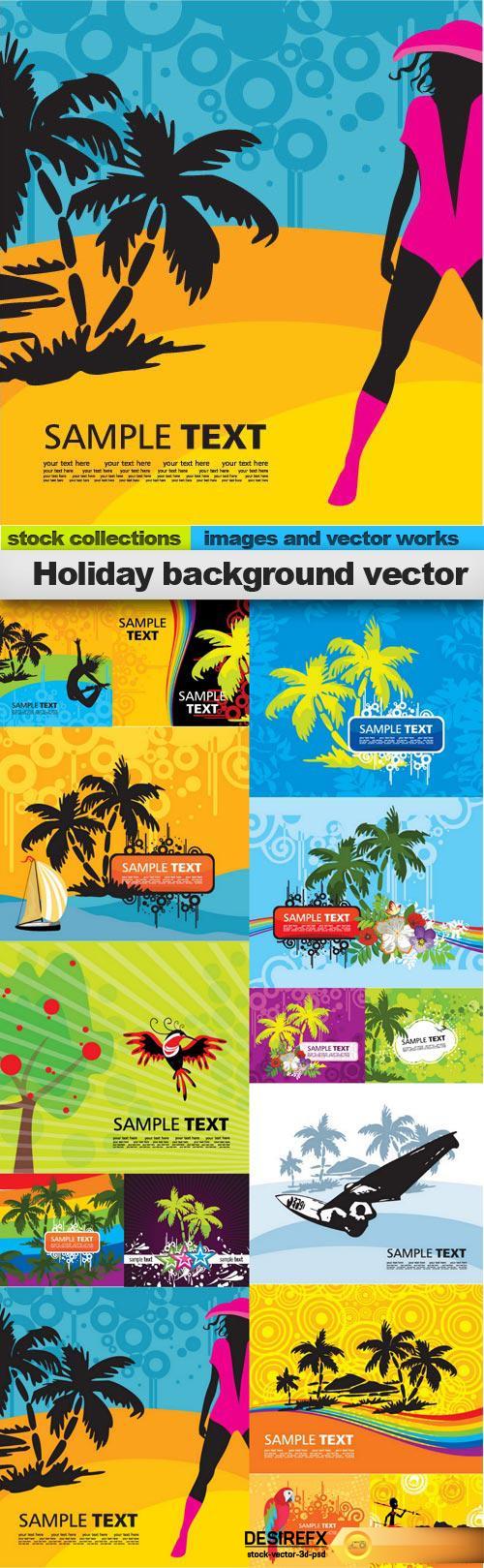 Holiday background vector, 15 x EPS
