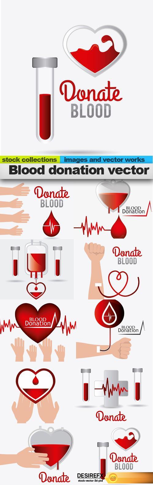 Blood donation vector, 10 x EPS