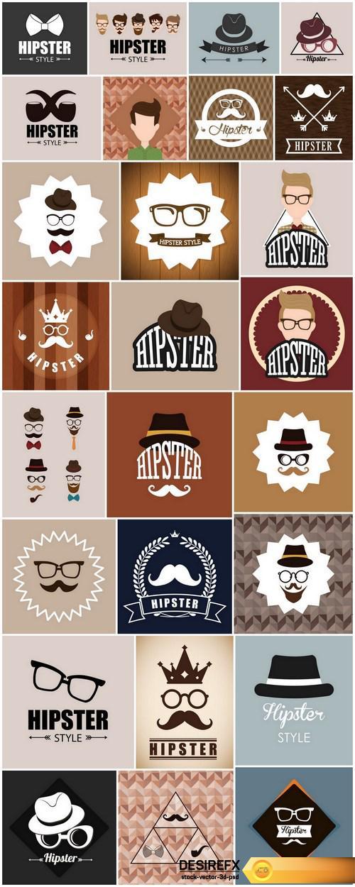 Hipster lifestyle - 26xEPS Vector Stock