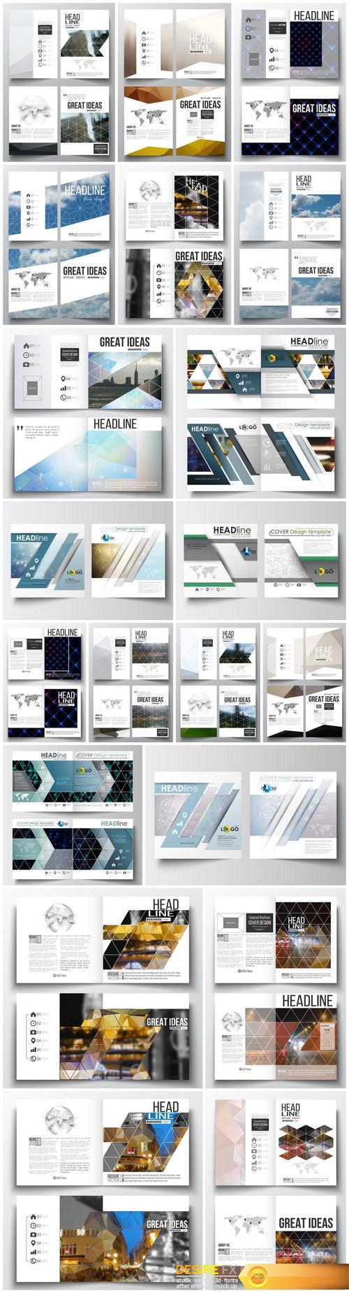 Cover design template, magazine, flyer, booklet or annual report 6 - 20xEPS