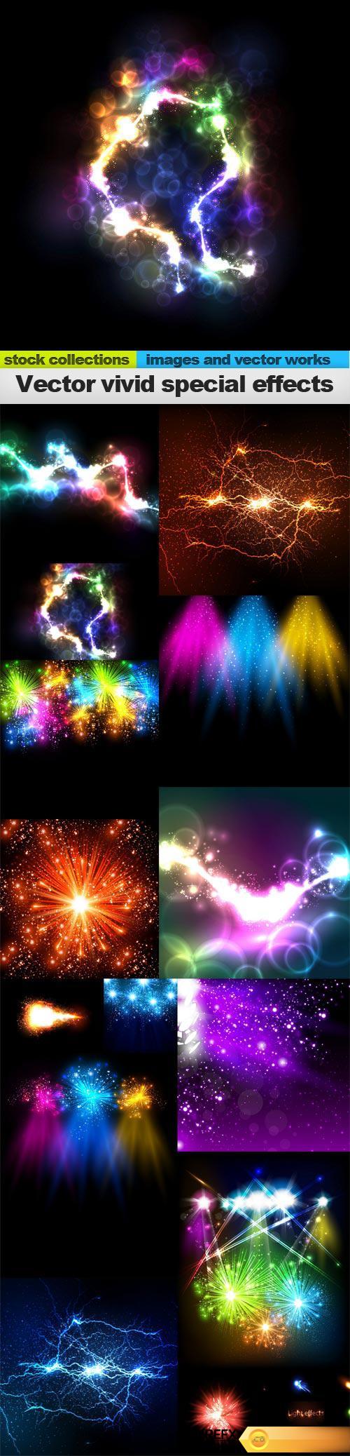 Vector vivid special effects, 15 x EPS