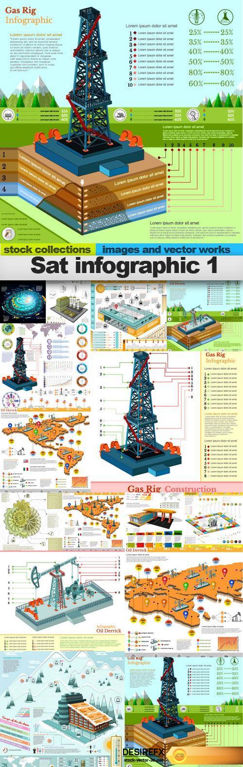 Sat infographic 1, 15 x EPS