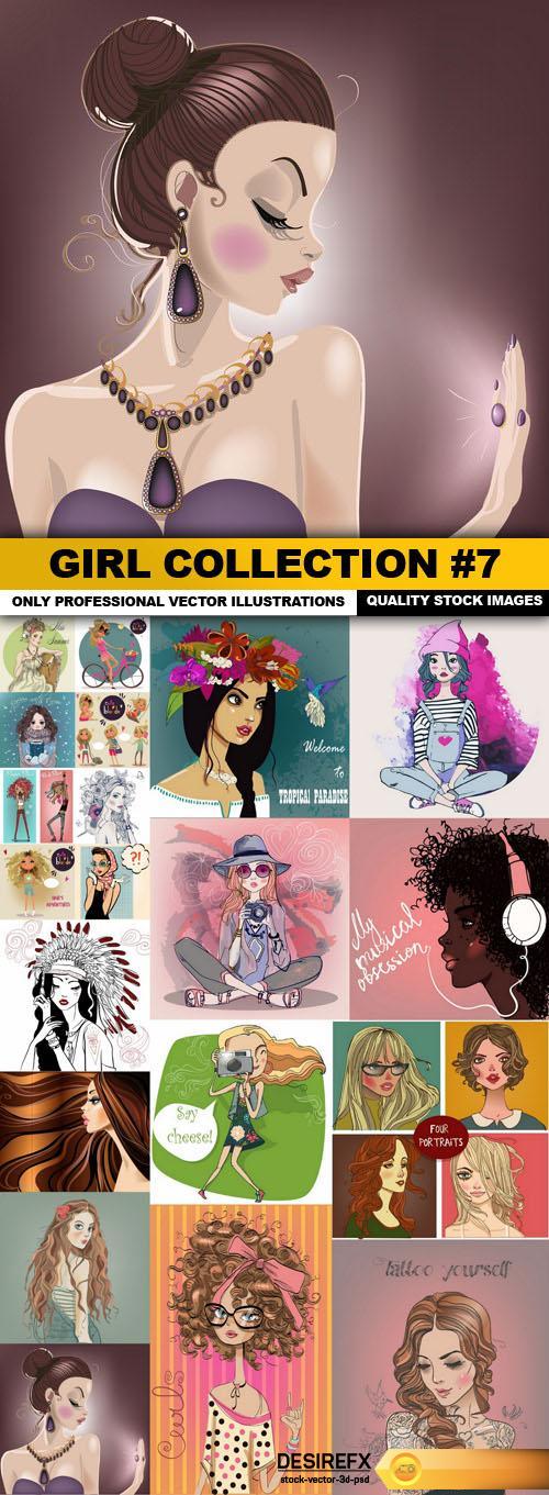 Girl Collection #7 - 20 Vector