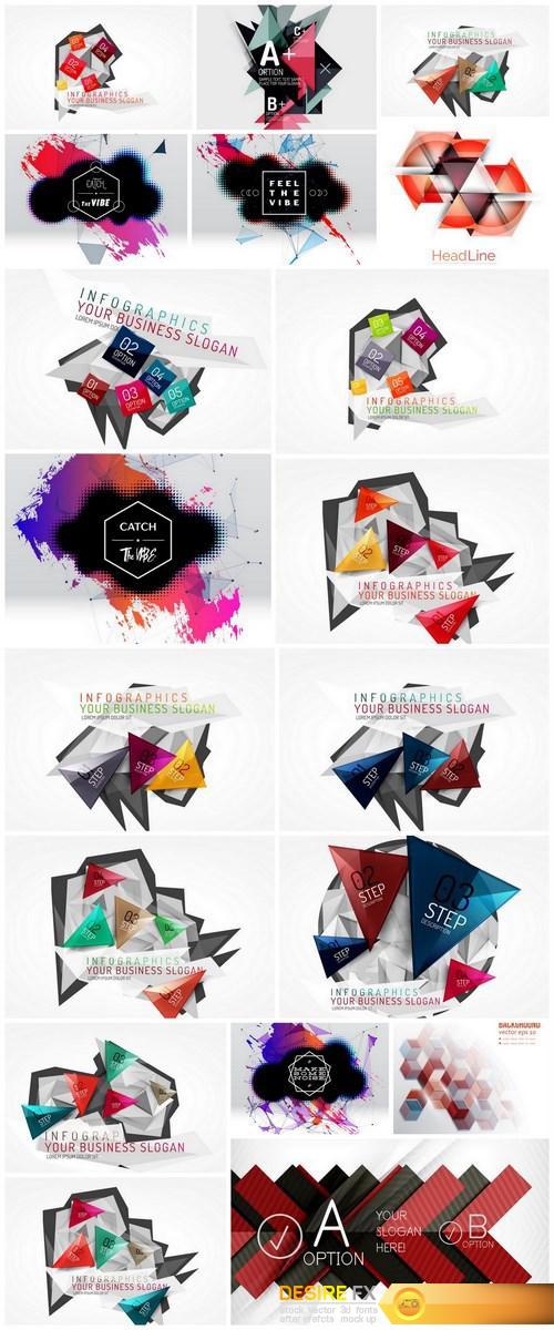 Abstract backgrounds and elements of design 3 - 19xEPS Vector Stock