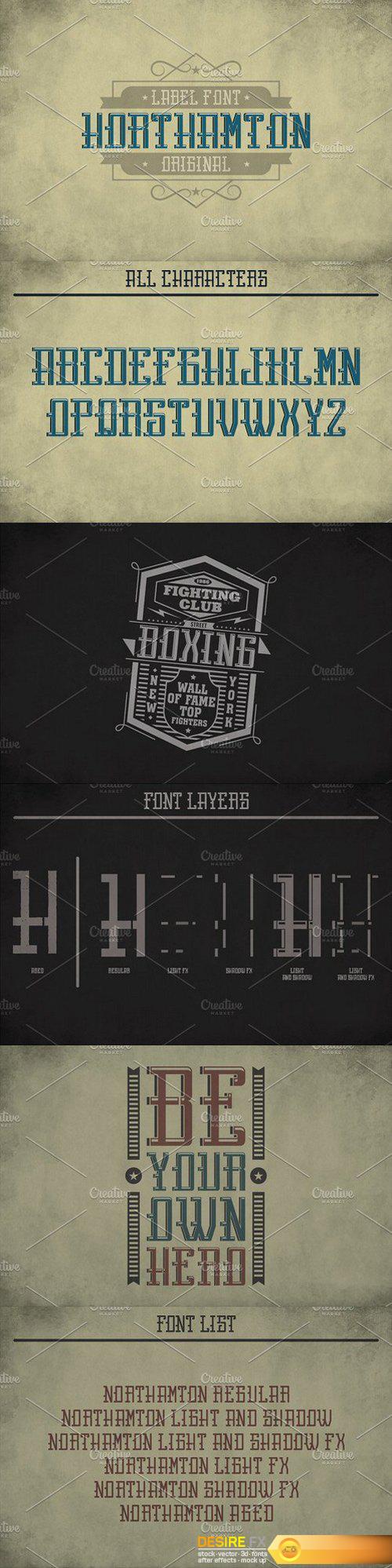 CM - Northamton Vintage Typeface 1470994