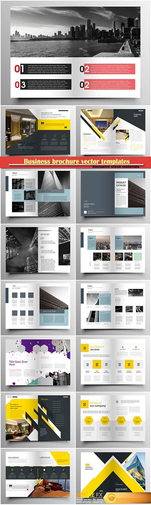 Business brochure vector templates, magazine cover, business mockup, education, presentation, report # 66