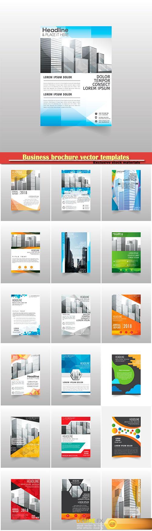 Business brochure vector templates, magazine cover, business mockup, education, presentation, report # 65