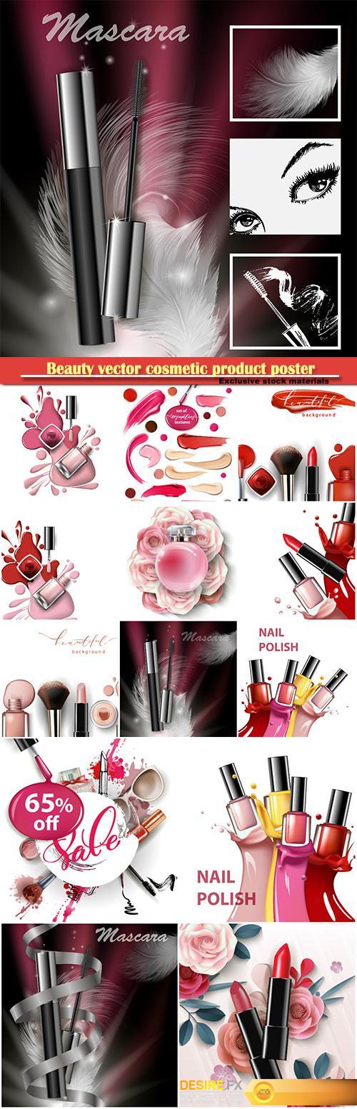 Beauty vector cosmetic product poster # 23
