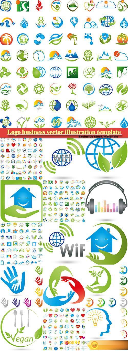 Logo business vector illustration template # 70