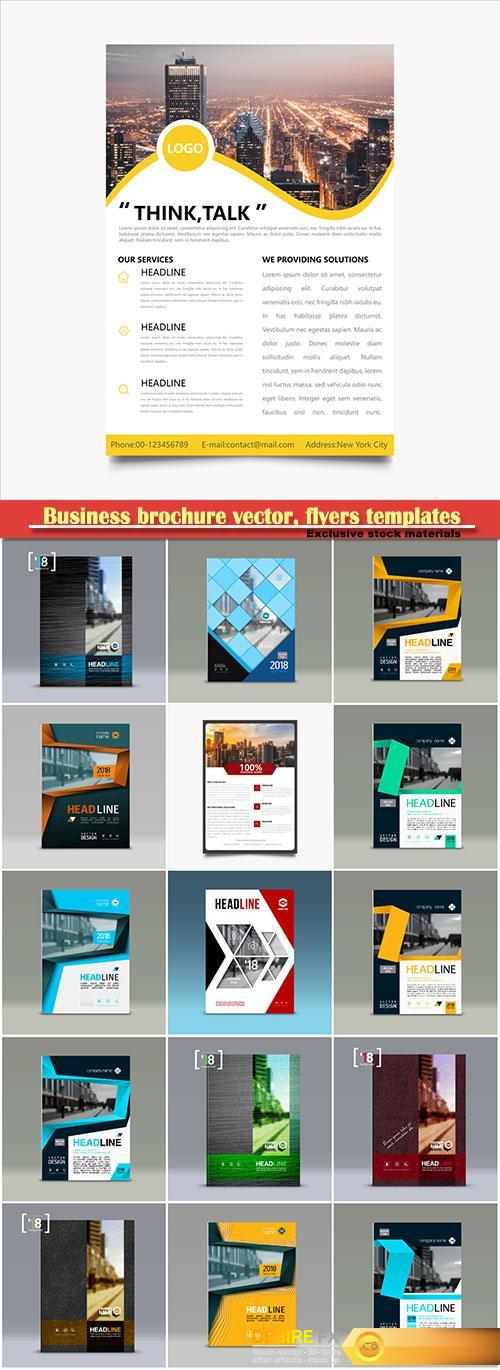 Business brochure vector, flyers templates # 44