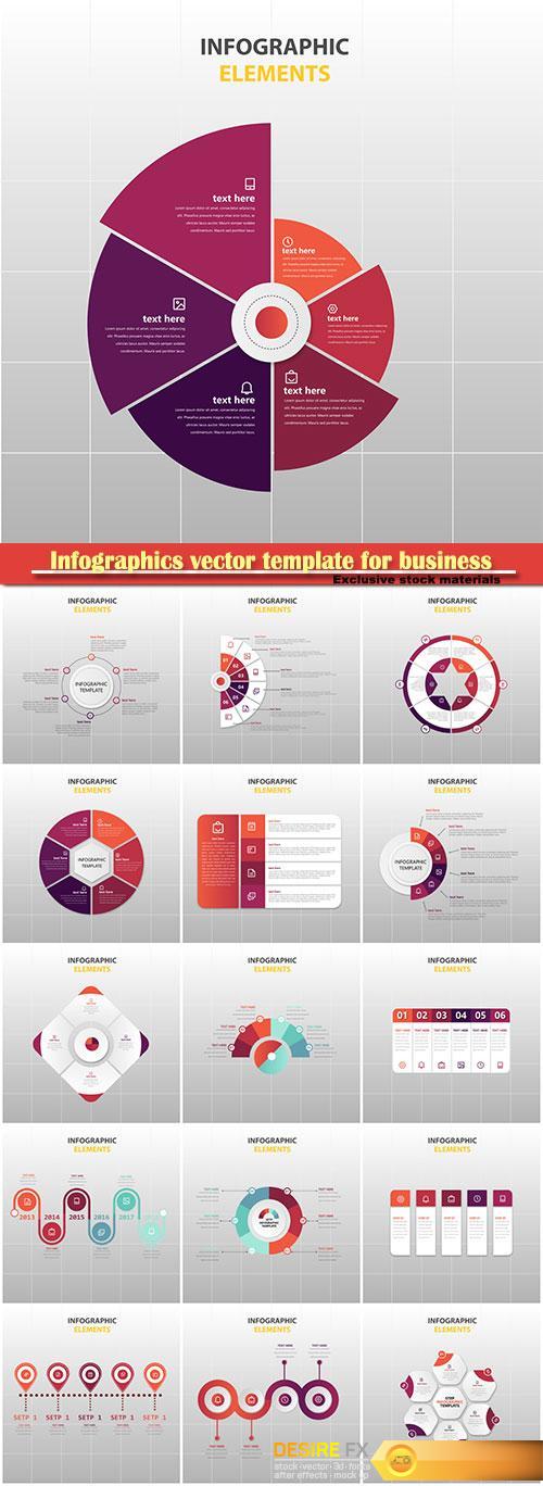Infographics vector template for business presentations or information banner # 15