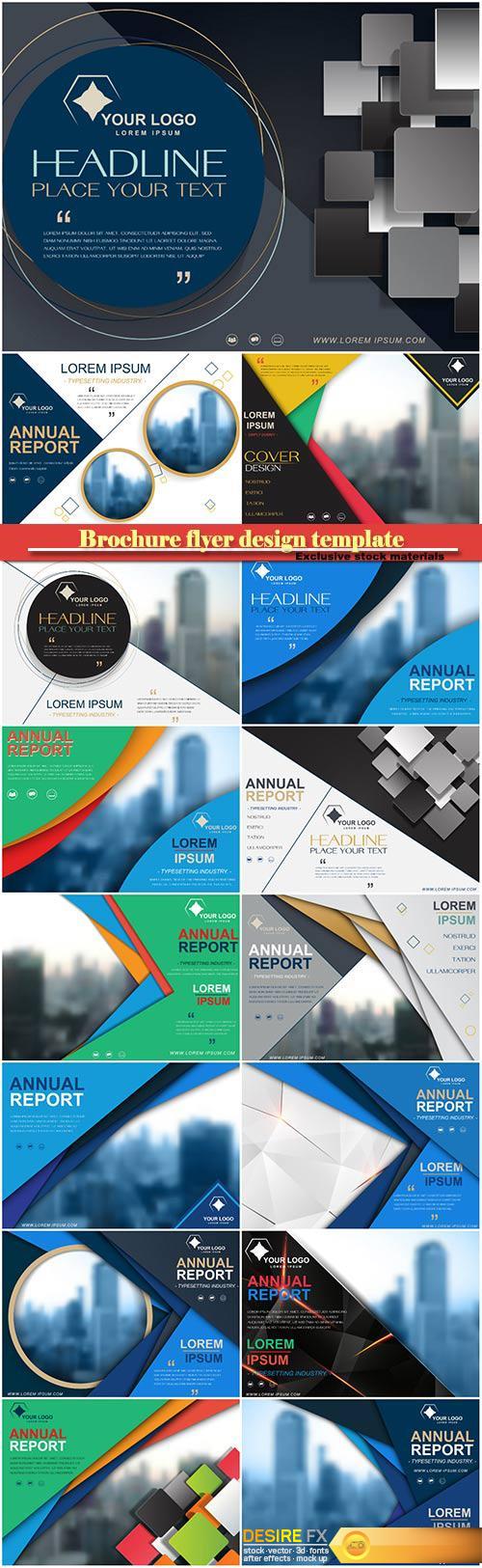 Brochure flyer design template vector, cover presentation