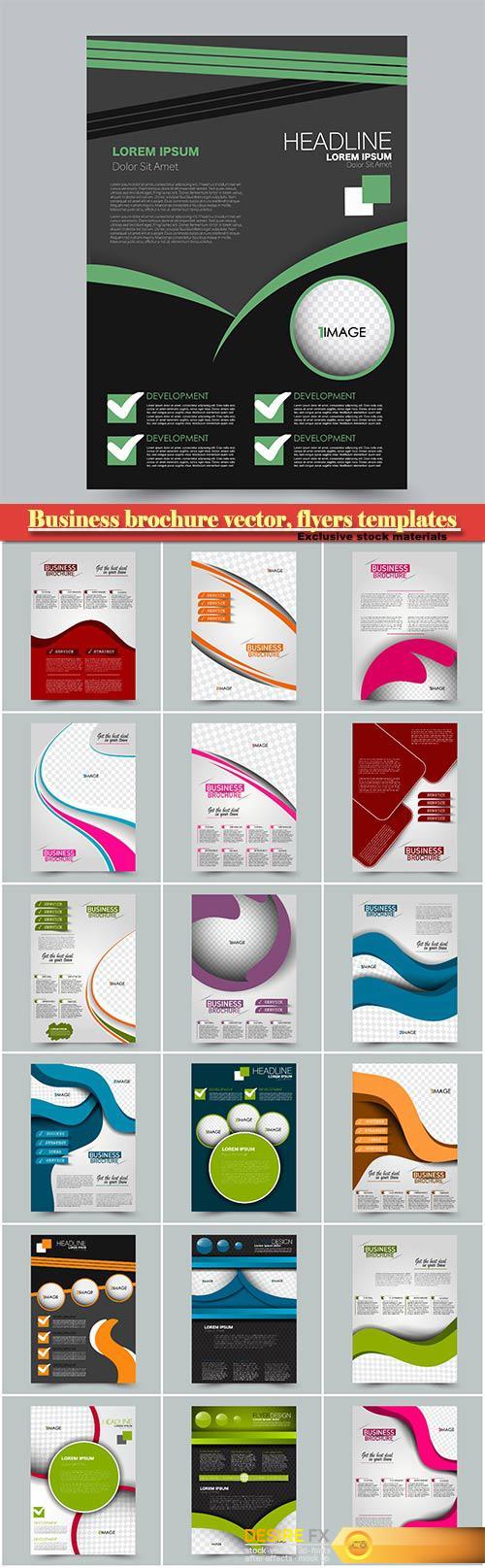 Business brochure vector, flyers templates # 40