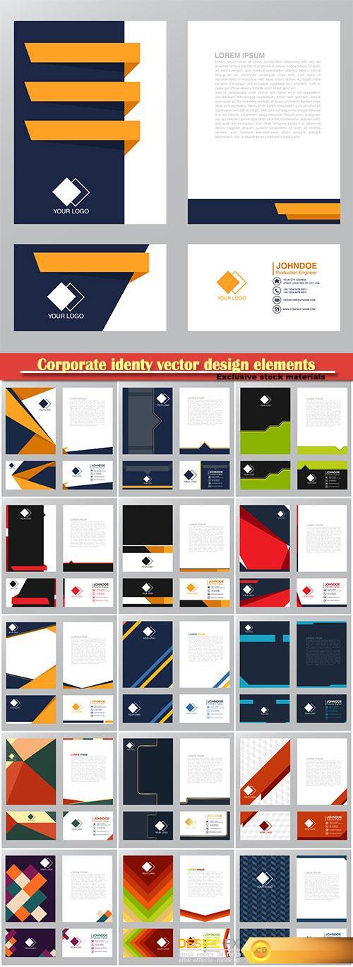 Corporate identy vector design elements