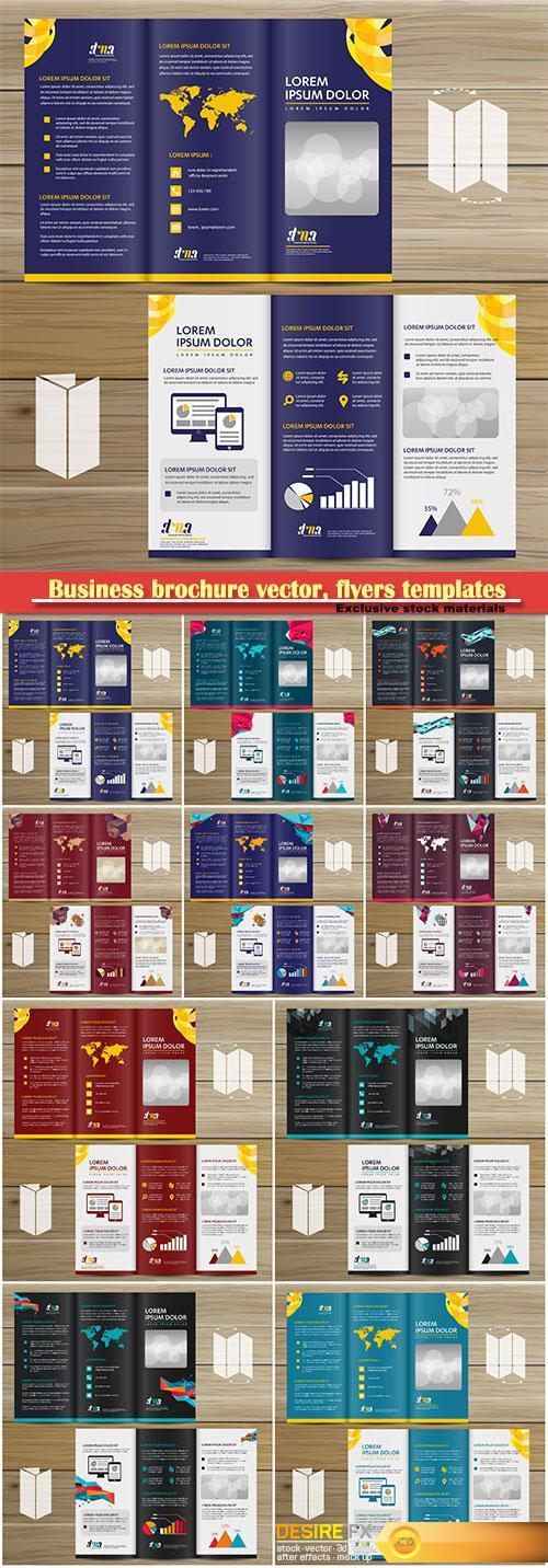 Business brochure vector, flyers templates # 47