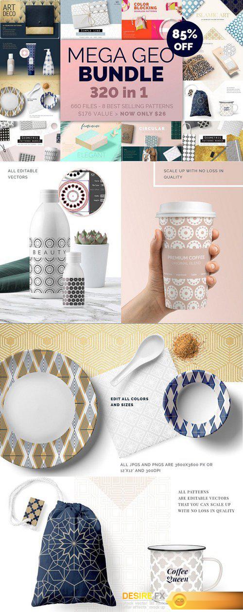 CM - Mega Geometric Patterns Bundle 2050400