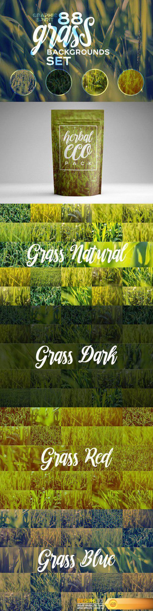 88 HD Grass Backgrounds Set
