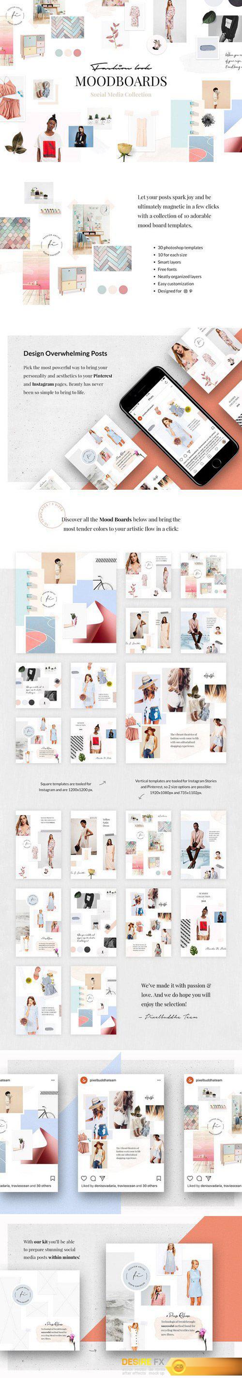 CM - Fashion Look Mood Boards Collection 2422471