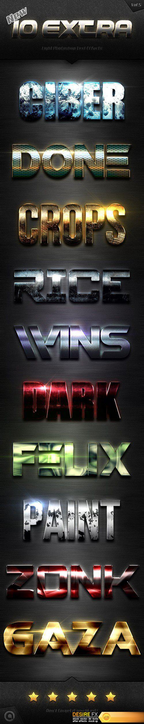 Graphicriver - New 10 Extra Light Text Effects Vol.5 19249571