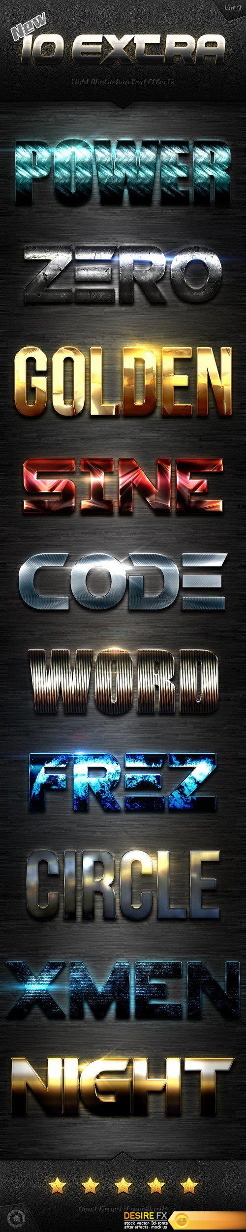 Graphicriver - New 10 Extra Light Text Effects Vol.3 19233130