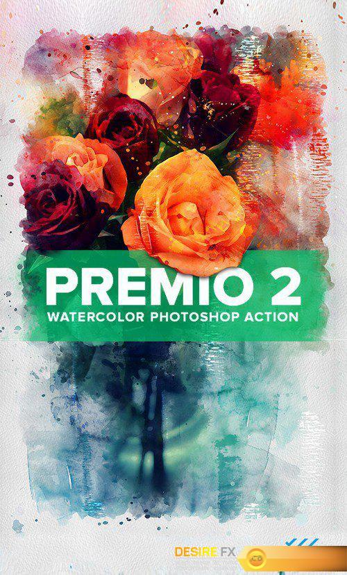 Graphicriver - Premio 2 Watercolor Photoshop Action 22256947