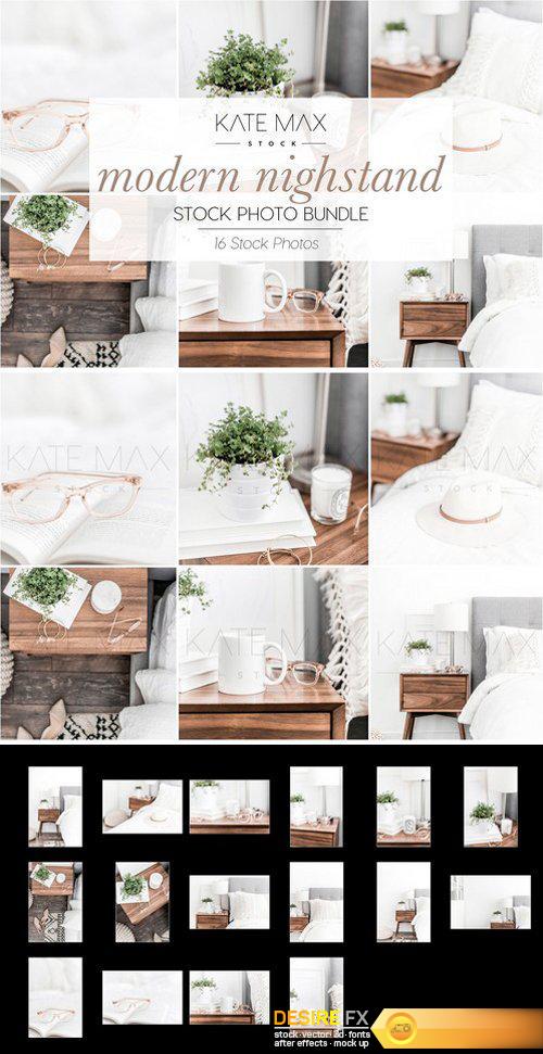 CM - Neutral Nightstand Stock Photo Bundle 2504248