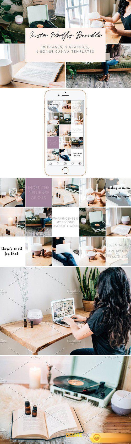 CM - Oiling Styled Stock Photo Bundle | 8 2358735