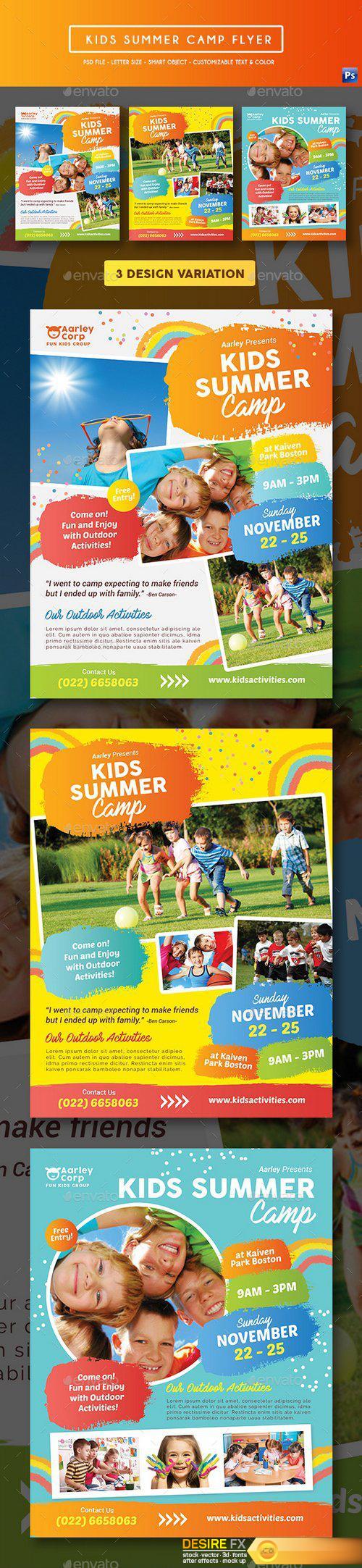 Graphicriver - Kids Summer Camp Flyer 19299847