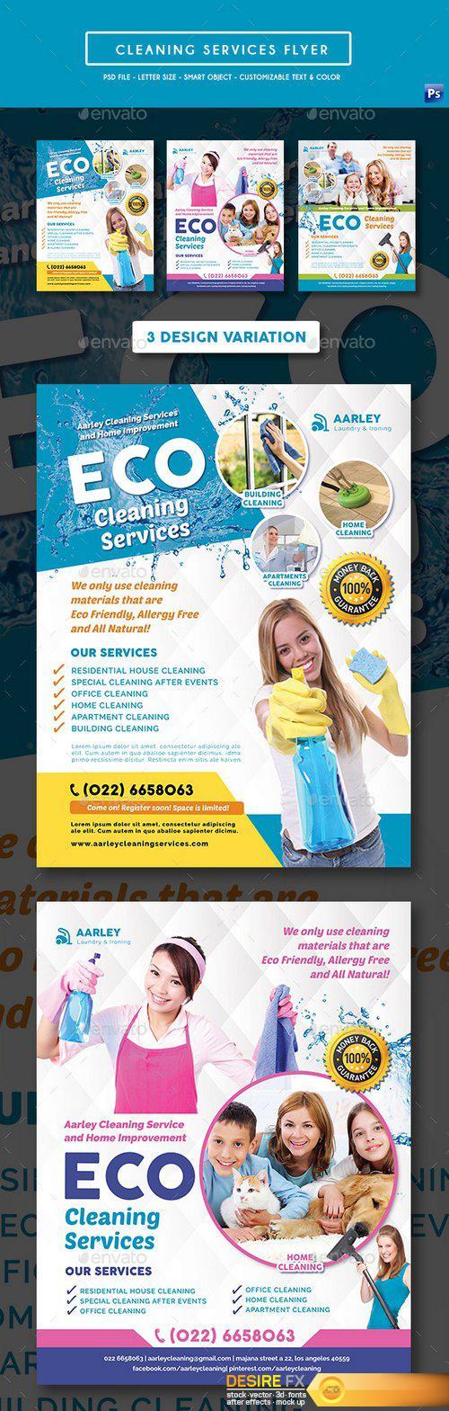 Graphicriver - Cleaning Services Flyer 19585464