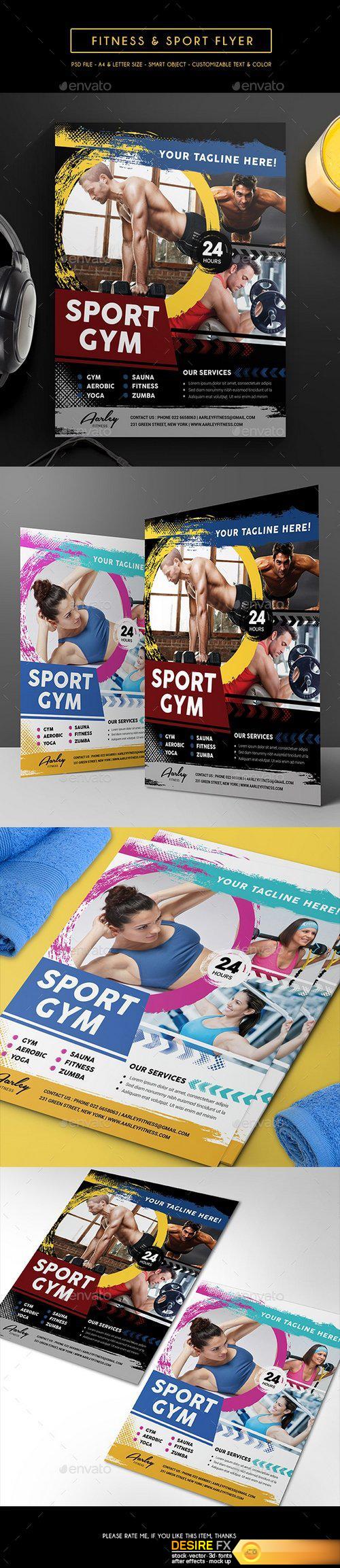 Graphicriver - Fitness & Sport Flyer 14355994