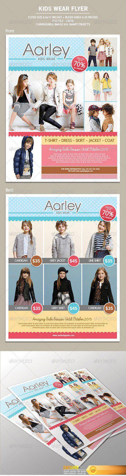 Graphicriver - Kids Wear Flyer 7158368