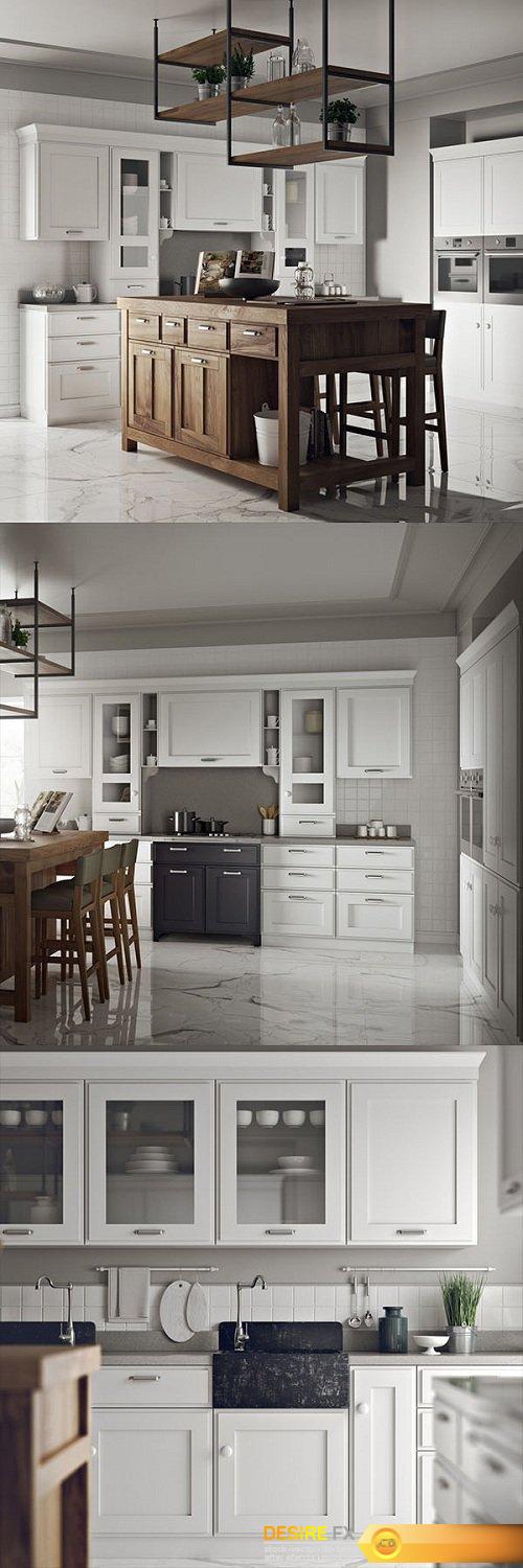 Desire FX 3d models | Kitchen Scavolini Favilla