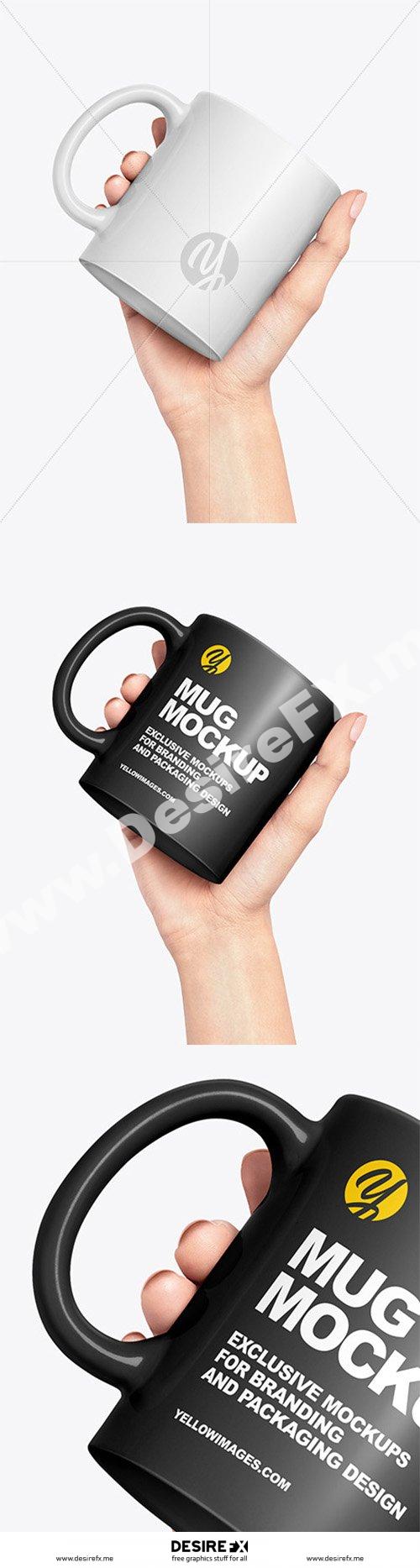 Download Desire Fx 3d Models Matte Mug In A Hand Mockup 61133 Yellowimages Mockups