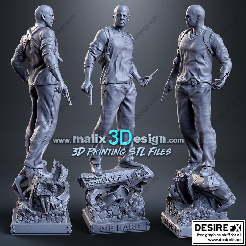 Desire FX 3d models | John McClane – Die Hard – 3D Print Model