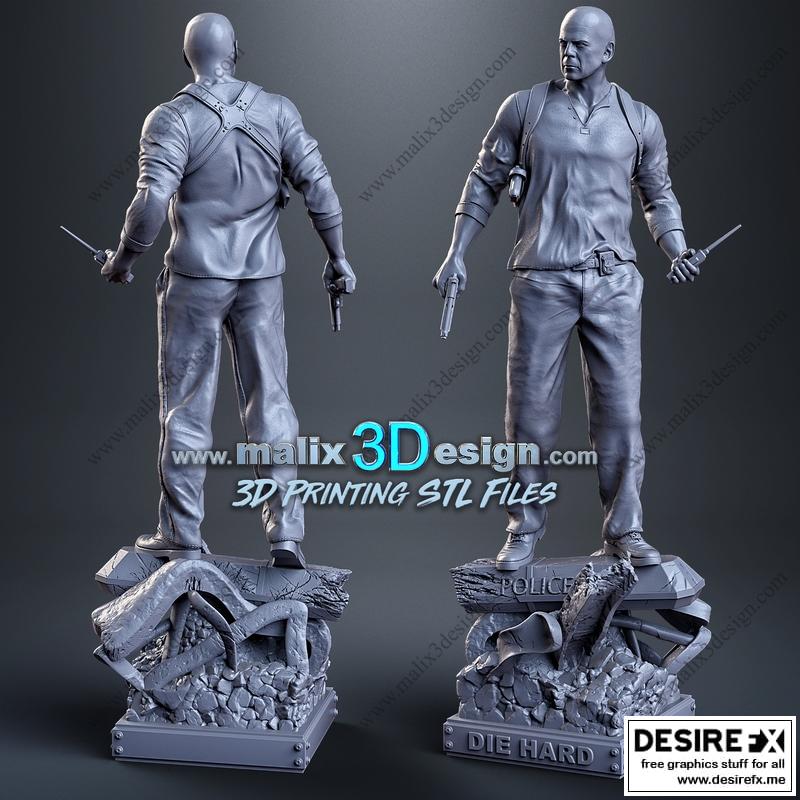 Desire FX 3d models | John McClane – Die Hard – 3D Print Model