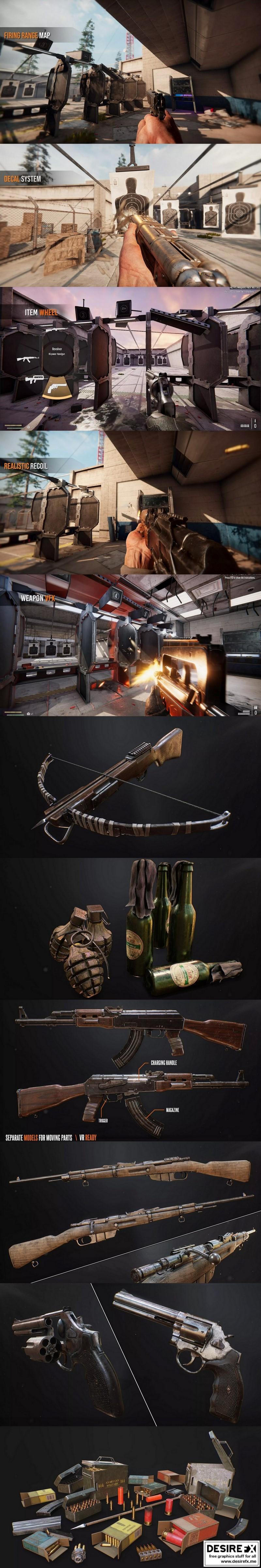 Desire FX 3d models | Asset Store – HQ FPS Template
