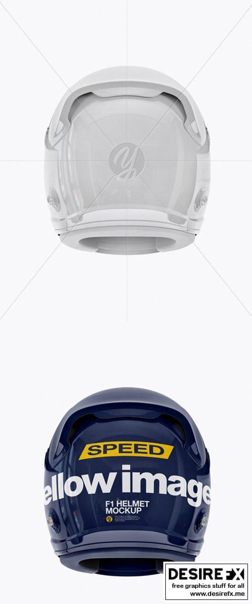 Download Desire Fx 3d Models F1 Helmet Mockup Back View 22808