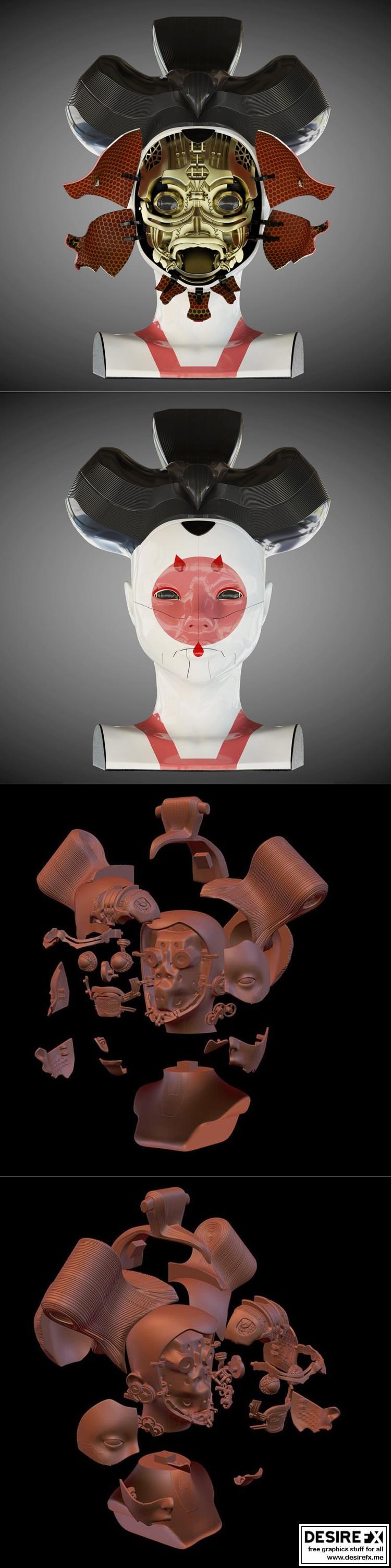 Desire Fx 3d Models Ghost In The Shell Geisha 3d Print Model Desire Fx 3d Models Ghost In The Shell Geisha 3d Print Model