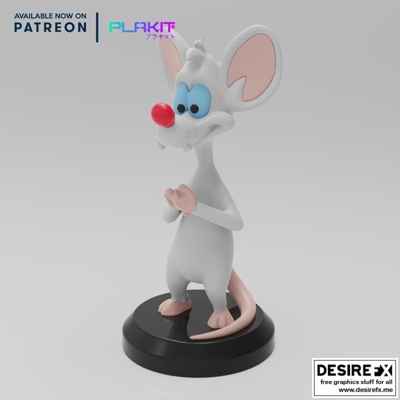 Desire FX 3d models | Plakit pinky and the brain Pinky – 3D Print Model
