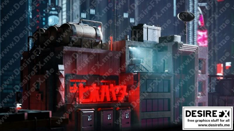 Desire FX 3d models | Kitbash3D – Cyberpunk